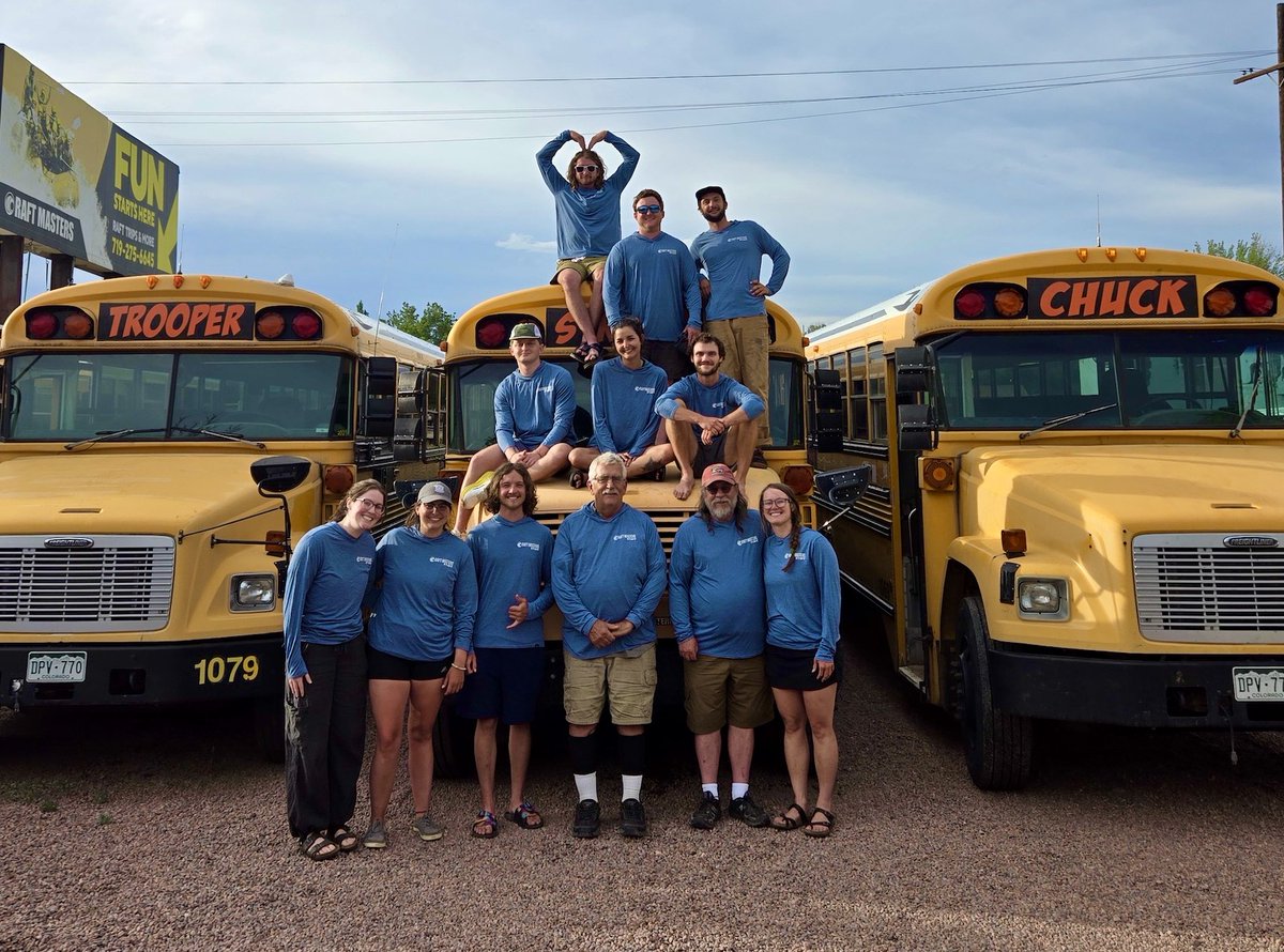 RaftMastersCO's tweet photo. Showing a little love to our return staff members today ❤️💛

We are so grateful for our guides that return year after year to take trips for us. You all are amazing!!

#RaftGuide #ColoradoRafting #ArkansasRiver #WhitwaterRafting https://t.co/MnmCDX1jr3