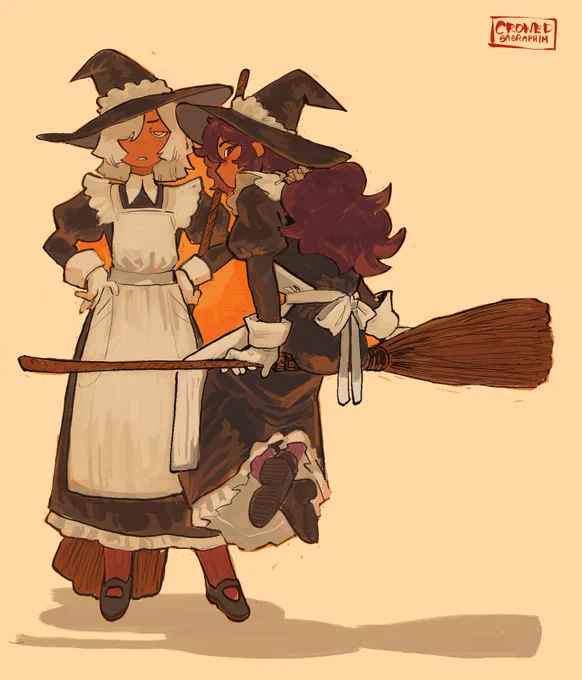 Witch Maids, Kraune and Akaiye 