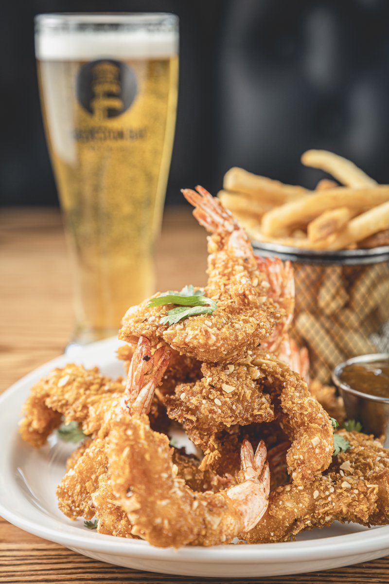 Our brand new menu has big, bold flavors! Come try our Hot N Crunchy Shrimp, battered in a sweet spicy breading and fried to a golden crisp. Available as an appetizer or entree!