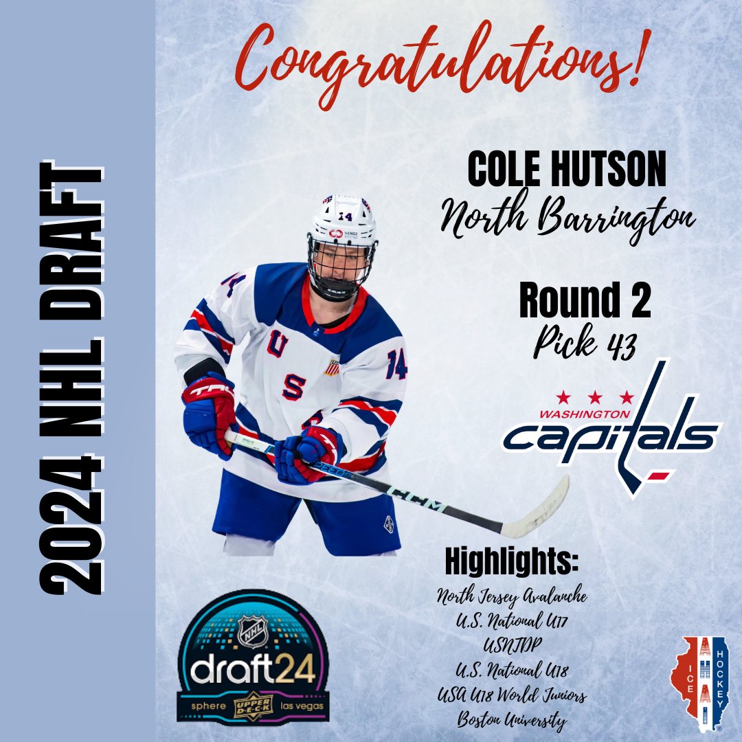 🚨DRAFTED!🚨

Congratulations Cole!

#ILhockey #illinoishockey #NHLdraft #youthhockey #drafted2024