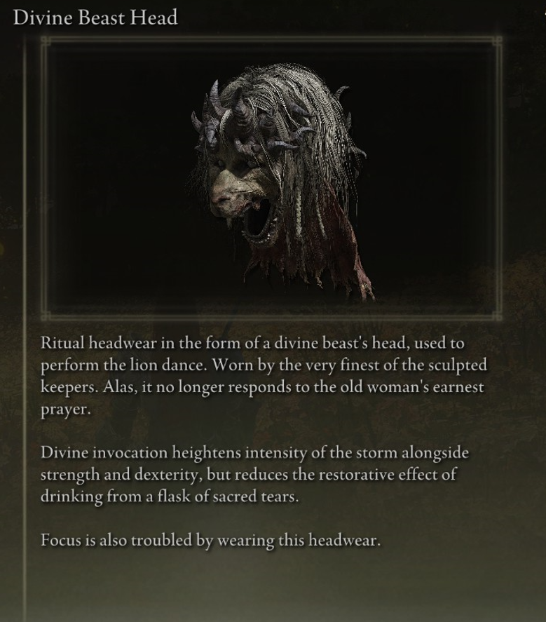 Luigi on X: “The item description of the Divine Dancing Lion’s