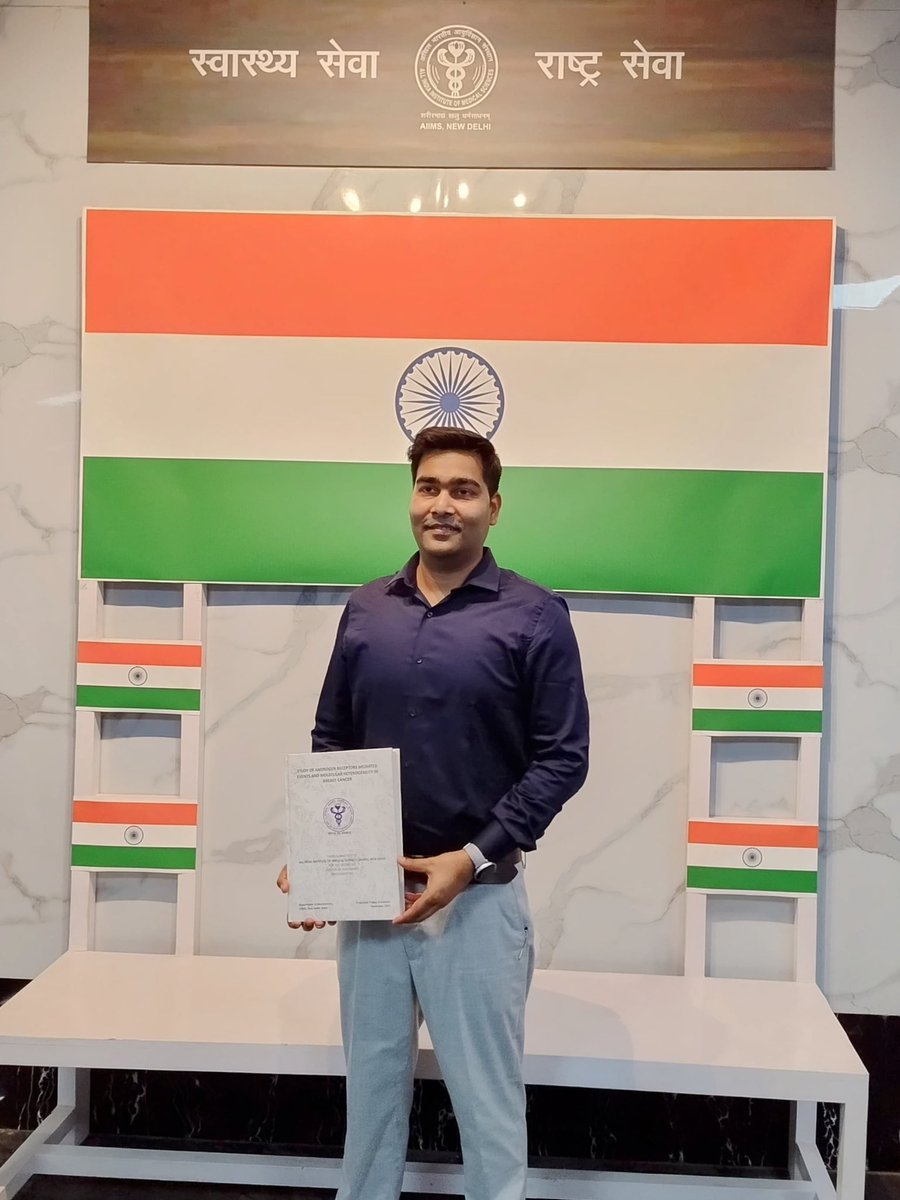 imtryam's tweet photo. I am delighted to announce that I have successfully passed my PhD public defence and viva voce today at @aiims_newdelhi. This is also to appreciate all who supported this academic exploration. Humbled with this honour.👨‍🔬 #PhDone https://t.co/No5ay61cQV