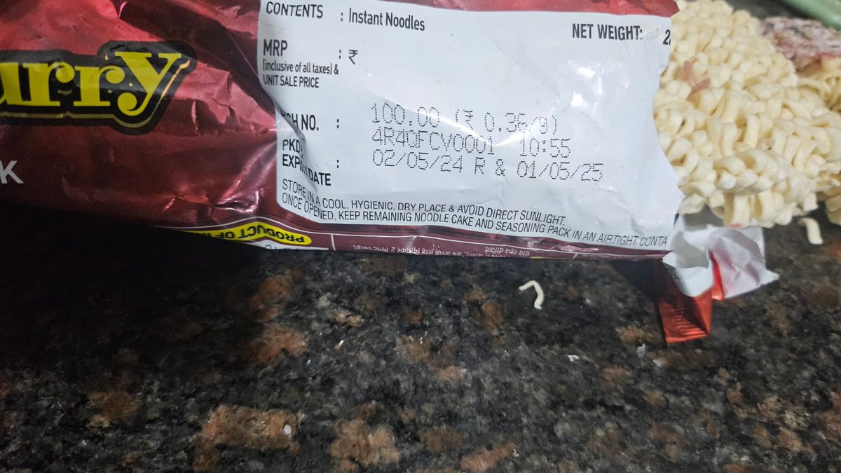 Disgusted to find fungus in Nissin Top Ramen ! The packet was sealed n when I opened it, but to my horror, look what I found. This is completely unacceptable! Please friends be careful. 

I want immediate action! <a href="/fssaiindia/">FSSAI</a> <a href="/MBPatil/">M B Patil</a> <a href="/Nissin_Mie/">Nissin Foods Indo</a>