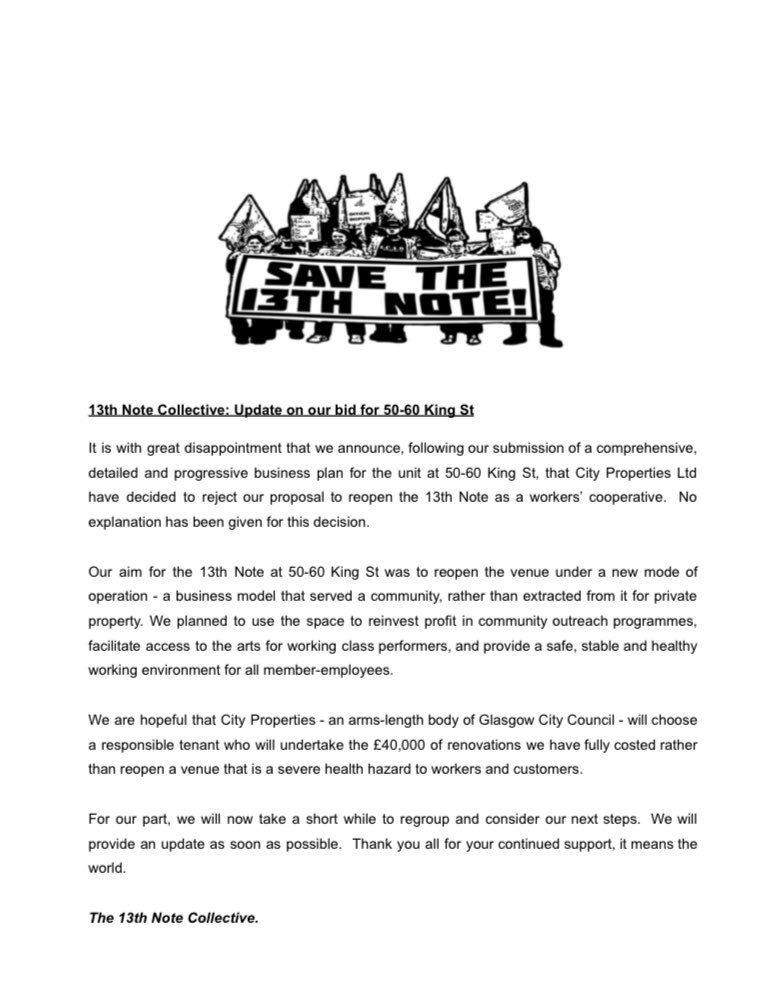 13thNoteWorkers's tweet image. A temporary setback.

Keep up to date with our cause: linktr.ee/13thnoteworkers