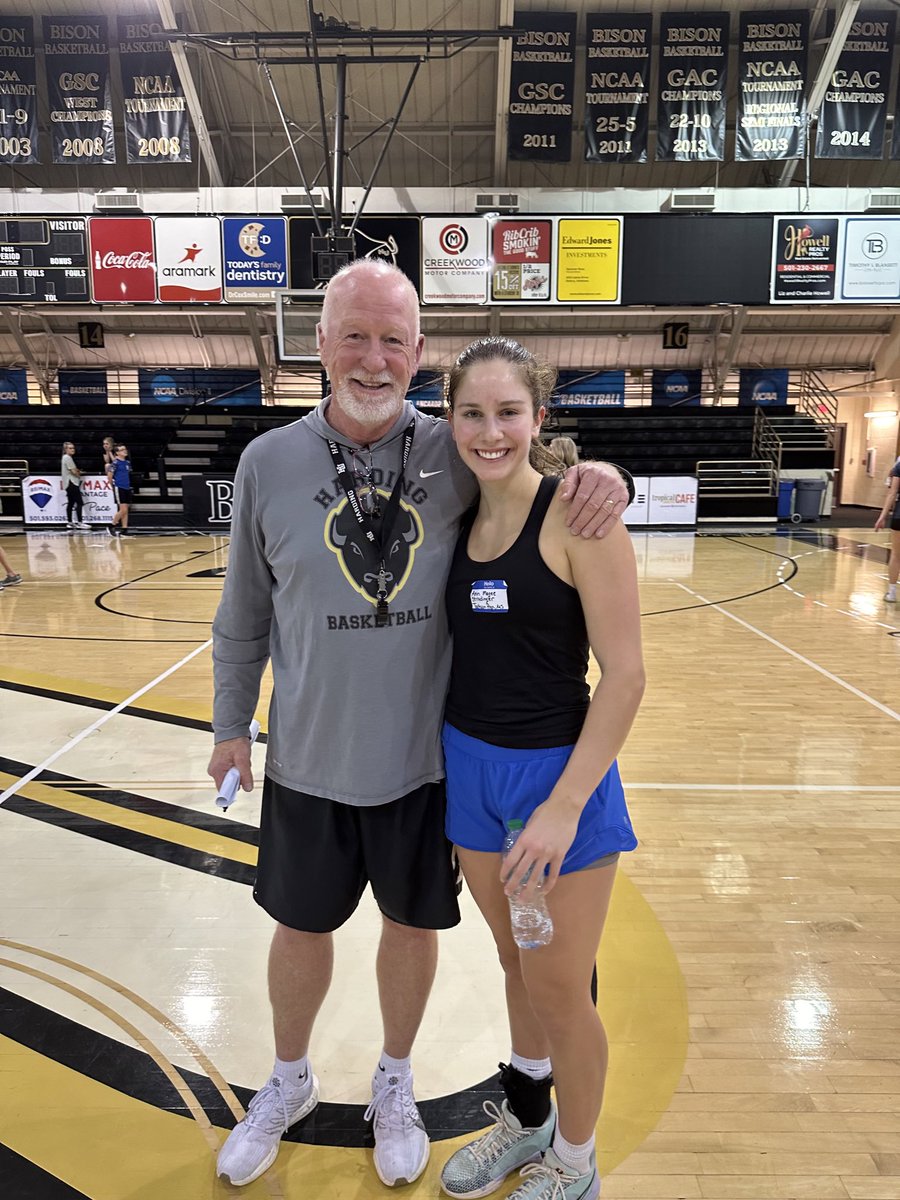 Great experience! <a href="/Harding_WBB/">HU Lady Bisons</a> Thanks Coach Kirby!