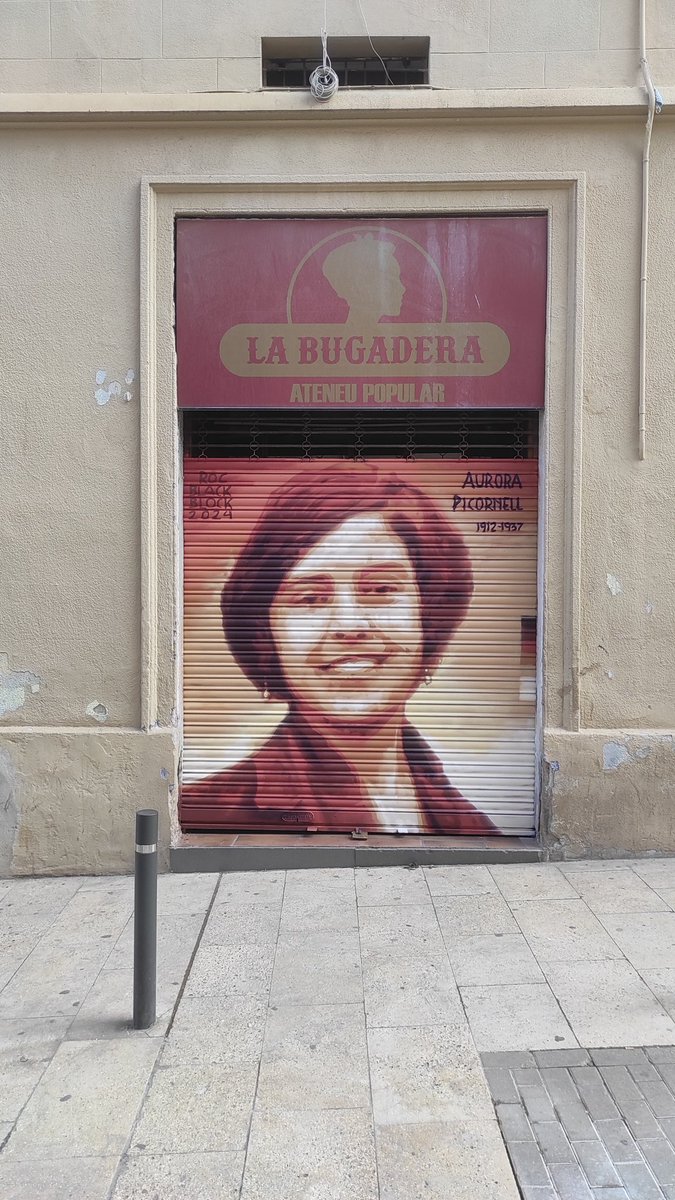 roc blackblock (@rocblackblock) on Twitter photo Aurora Picornell, militant comunista assassinada pel franquisme el 1937, insultada públicament (ella i totes les represaliades) per V0x al Parlament Balear, ara present a la persiana de <a href="/La_Bugadera/">Ateneu Popular La Bugadera</a>
Honor i glòria. Aurora Picornell, militant comunista assassinada pel franquisme el 1937, insultada públicament (ella i totes les represaliades) per V0x al Parlament Balear, ara present a la persiana de <a href="/La_Bugadera/">Ateneu Popular La Bugadera</a>
Honor i glòria.
