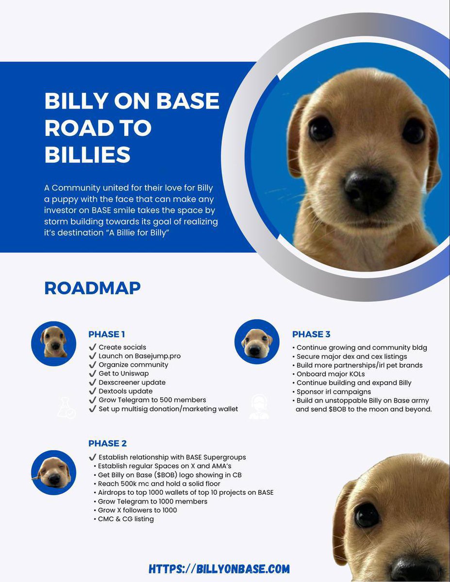 ThePepeEscobar's tweet photo. @MrBigWhaleREAL Yessssir

$BoB will be lighting the way 

Billy on Base has a real purpose, not just a meme!

@Billy_onBase is out to save ALL the pups 🥹

Dont fade this cute pup 💙

0x145f85725D6eb79dE98C953e2B851e81745B5cD4 https://t.co/7YgL4CpE3q