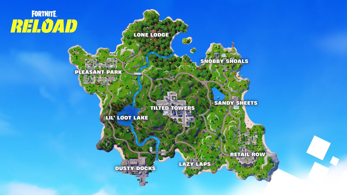 FortniteR3load's tweet image. Fresh terrain with a sense of familiarity.

Find your way around in #FortniteRELOAD!