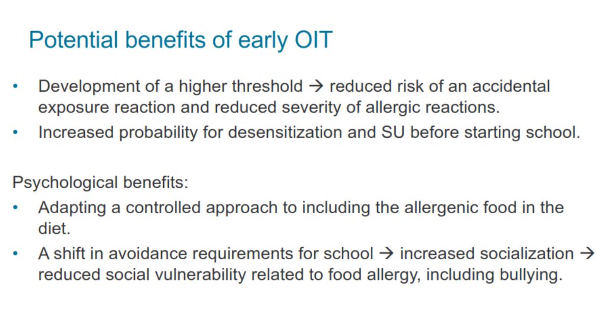 Anagnostou: Benefits of Early Oral Immunotherapy (POIT) for food allergy (preschool age children) #CSAAI