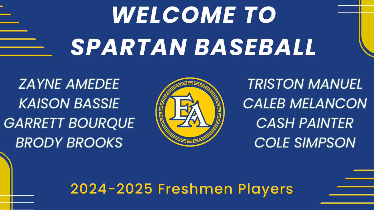 We would like to introduce the Spartan Baseball class of 2028! Congrats guys