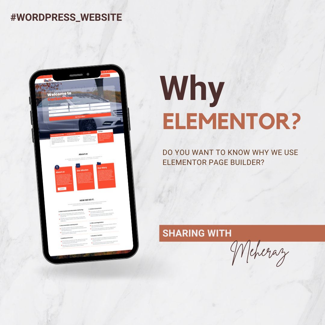 MAMeheraz1's tweet photo. When my clients want to build a website, I Prefer Wordpress. For designing the pages, I use Elementor. Why Elementor? Because of its friendly behaviour. We have to think about our clients if they can edit the website after completing. https://t.co/4Ev90Wd542