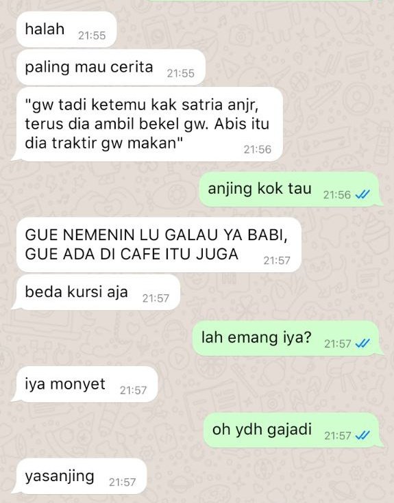 Viaants's tweet photo. { sekyung x yiheon au }

Yasa tuh lagi galau karena gebetan nya punya pacar,  tapi selalu ada kating baik hati yang ngehibur dia aka satria

from high school return of a gangster https://t.co/Xidbn2JudW