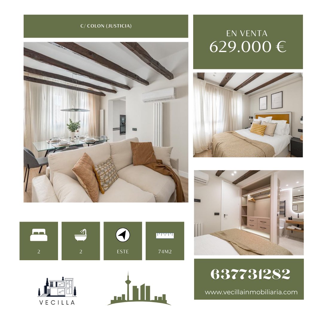 vecillaproptech's tweet photo. Spectacular renovated apartment with 2 bedrooms, 2 baths, equipped kitchen, designer furniture, excellent LED lighting Expenses: Tax €351, Community €56.27. Don't miss it! Shall we go visit? +34637731282 #RealEstate #Renovation #InteriorDesign #vecilla #justice #vecillaproptech https://t.co/WaR7zf614V