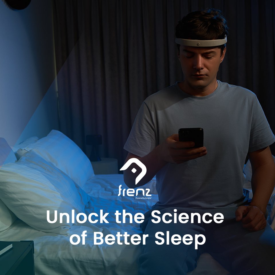 🔍 Discover the Science of Better Sleep with FRENZ Brainband! 🔍
How does FRENZ Brainband help you fall asleep faster, sleep deeper, and wake up refreshed? It’s all about the technology! With 6 advanced sensors, FRENZ tracks your sleep patterns and provides real-time adjustments