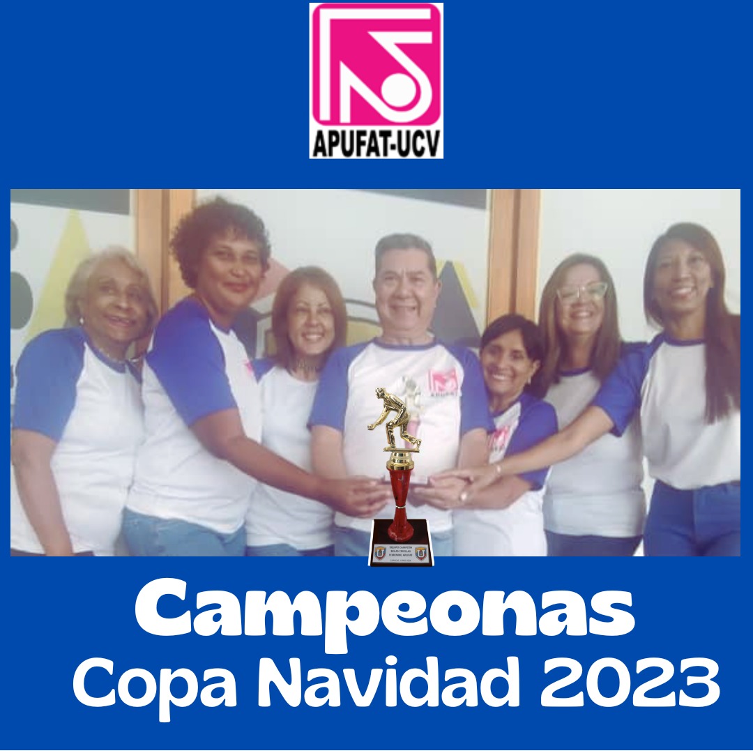 El 28 de junio, la Dirección de Deportes UCV, representada por el  Prof. José Martinez, se hizo entrega de los trofeos de la Copa Navidad 2023,  a los equipos ganadores de la disciplina de Bolas Criollas: equipo femenino de APUFAT y  equipo masculino de SINATRA.
