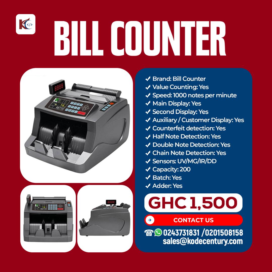 kodecentury's tweet image. Counting money should be effortless! After all, you've worked hard enough for it, so you don't have to stress more to count it. 

#cash #billcounter #smallbusiness #trendingnow #GhanaNews #ghana #pharmacy #restaurant #hotel  #mall #supermarket #wholesale  #retail #bank #church
