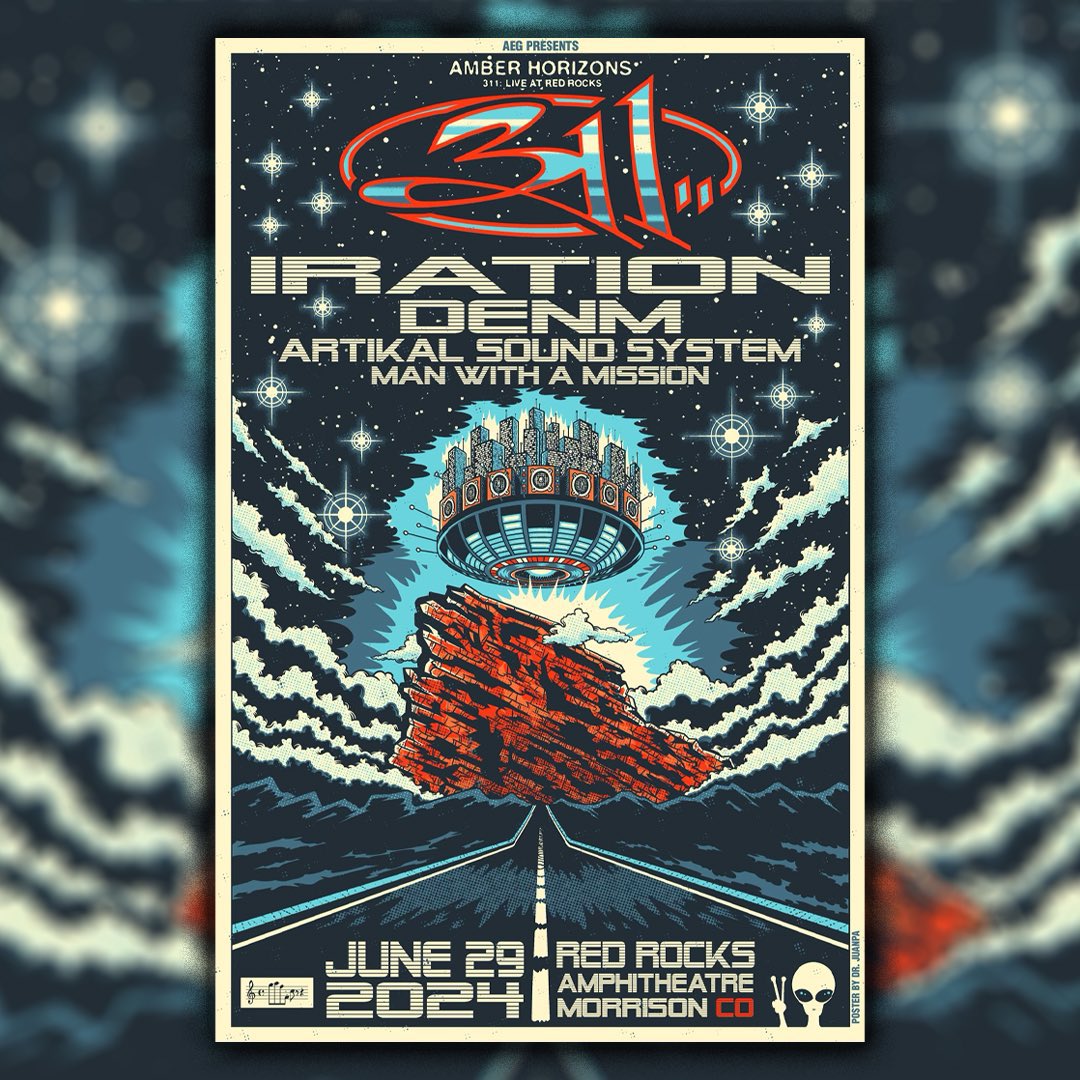 DenverReggae's tweet image. 👽 RETWEET if you’re beyond excited for GRASSROOTS tonight at Red Rocks! @311 

@pnut @NickHexum #threeeleven #grassroots