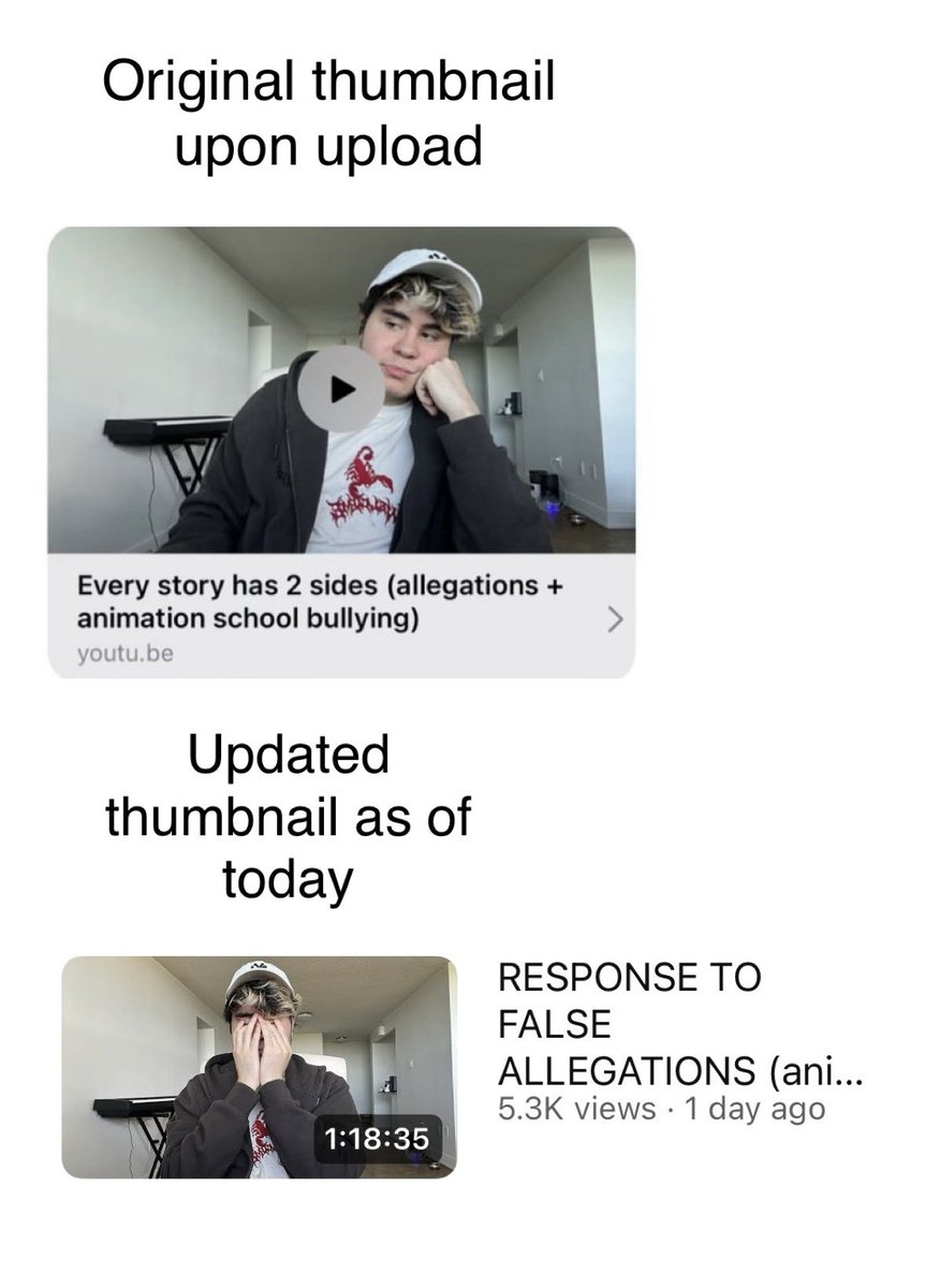 danidrawsstuff ๐ (@ddgdrawsstuff) on Twitter photo nicodaboy dude changing his โi swear i didnt harass those girlsโ video thumbnail to look like heโs crying and wasnt on my 2024 bingo card but ig this is where weโre at
Anyway dont bother watching it head to <a href="/nicodaboy_doc/">nicodaboy allegations</a> and read the actual accounts of his victims nicodaboy dude changing his โi swear i didnt harass those girlsโ video thumbnail to look like heโs crying and wasnt on my 2024 bingo card but ig this is where weโre at
Anyway dont bother watching it head to <a href="/nicodaboy_doc/">nicodaboy allegations</a> and read the actual accounts of his victims