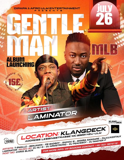 Laminator Music coming through aka Mr Original 𝐂𝐎𝐍𝐅𝐈𝐑𝐌𝐄𝐃 . He is bringing the Original feeling to Ulm City