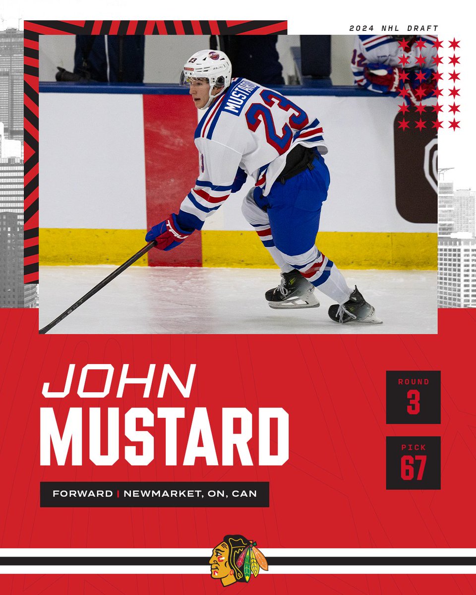 NHLBlackhawks's tweet photo. John Mustard? In the city of Chicago? 😁 https://t.co/0pi8tEB62C