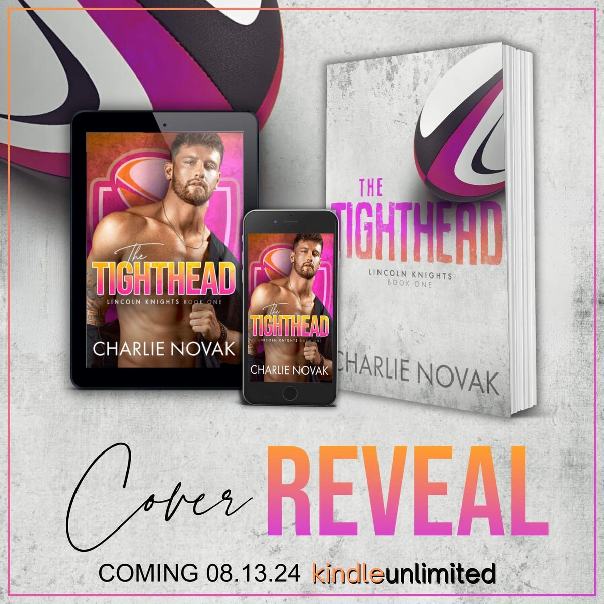 Cover Reveal: The Tighthead 🏉

Coming 13th August 
Pre-order: mybook.to/thetighthead

Meet Mason &amp; Ryan in this high heat, low angst queer  romance featuring: 
-- Rugby player x nerdy drag artist 
-- No strings hookup arrangement between roommates -- Bisexual exploration