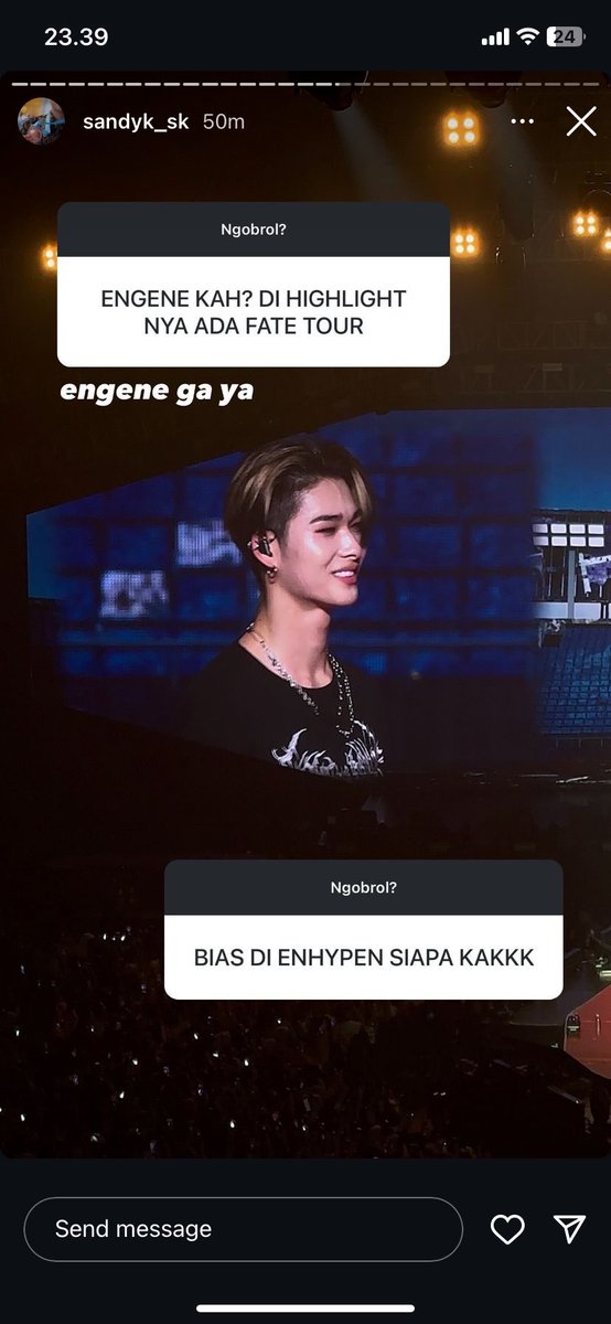 he's a ni-ki stan?!