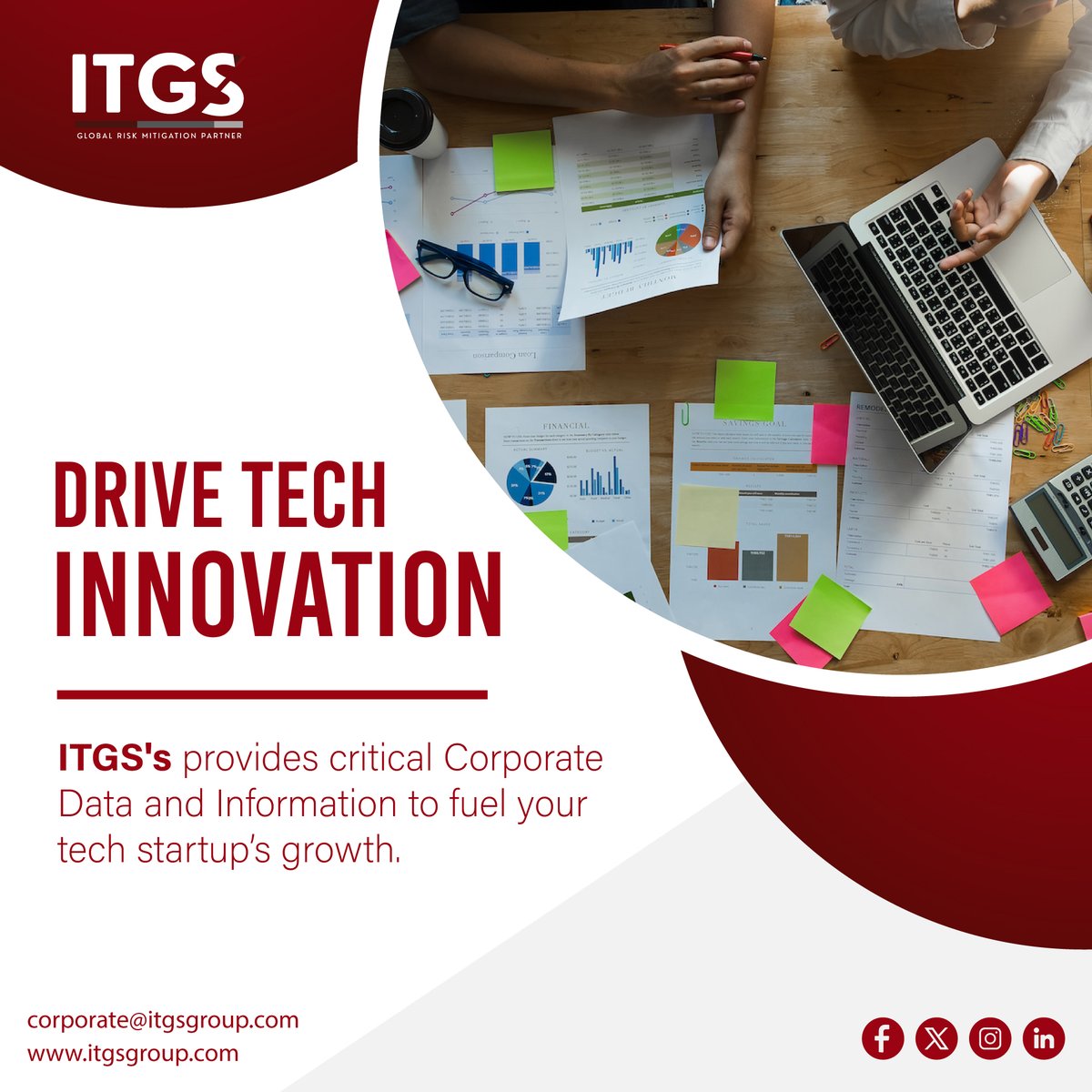 ITGSGROUP's tweet photo. DRIVE TECH INNOVATION

ITGS provides critical Corporate Data and Information to fuel your tech startup's growth. Empower your business with the insights needed for success.

Contact Us:📧 corporate@itgsgroup.com🌐 https://t.co/7k3M1ZPy9Z
#TechInnovation #CorporateData #Business https://t.co/Hzvf6jnhf4