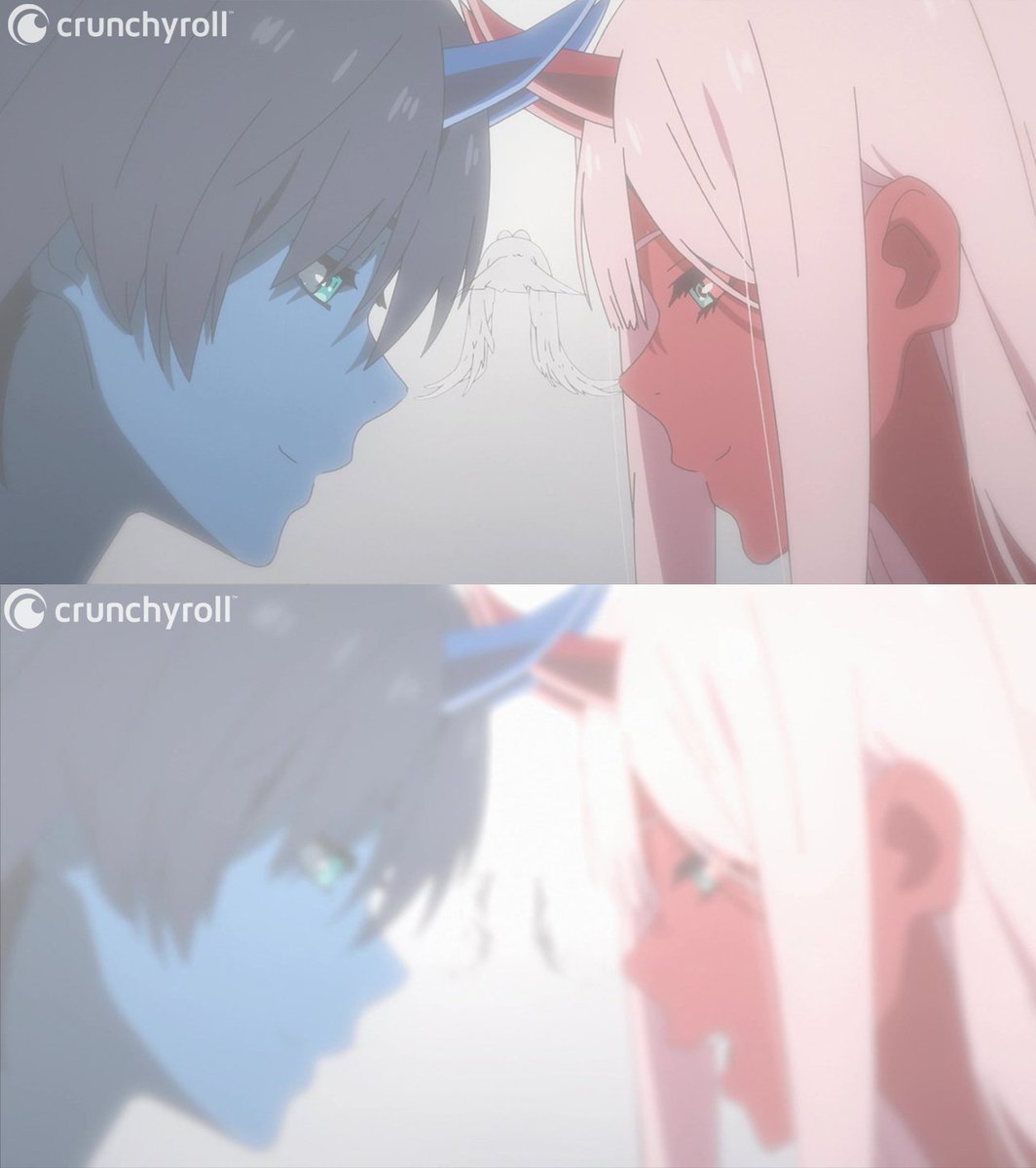 Crunchyroll's tweet photo. "Never let me go" 🥲 (via DARLING in the FRANXX) https://t.co/Aai32JSg6h