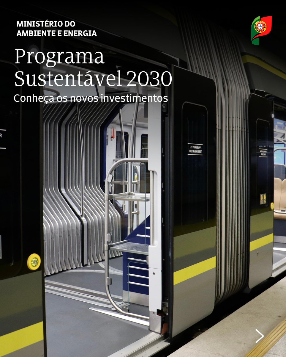 ambiente_pt's tweet image. “Sustentável 2030”, tutelado pelo Ministério do Ambiente e Energia, conta com 3,7 mil milhões de euros de dotação, dos quais 2,7 mil milhões para projetos de mobilidade.

O Governo anunciou ontem um investimento de 240 milhões de euros para as redes de transportes públicos do…
