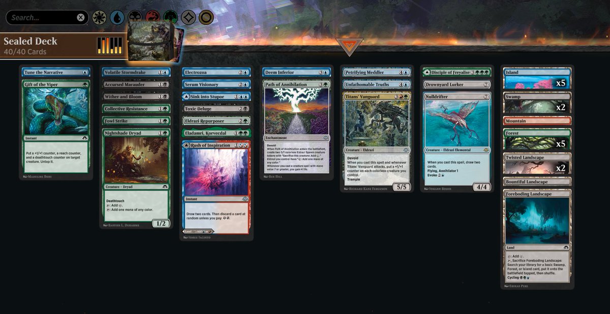 Did the thing and won a box!
Limited is 100% my weakest point so having good coaches and players around is a blessing. Deck was better than it looks, key point was how good my worst play always was
<a href="/PlayMTG/">PlayMTG</a> <a href="/MTG_Arena/">MTG Arena</a> <a href="/mtgazone/">MTG Arena Zone</a>