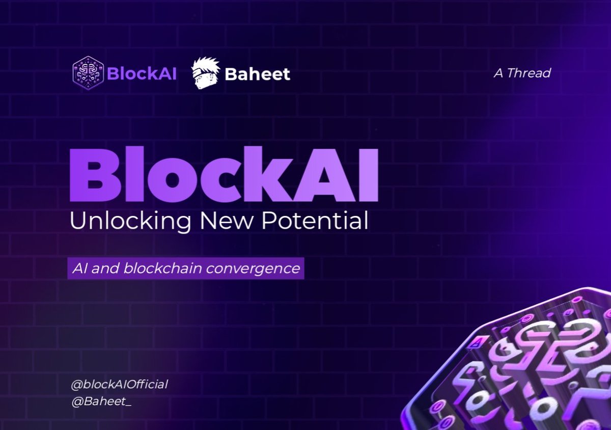 Baheet_'s tweet image. AI has significantly contributed to enhancing various aspects of the internet. 

From automations, accessibility to personalization....

@blockAIOfficial aims to bring this Innovation to the Blockchain. 

Here is how ⬇️🧵

#BlockAIChallenge  #BlockChat