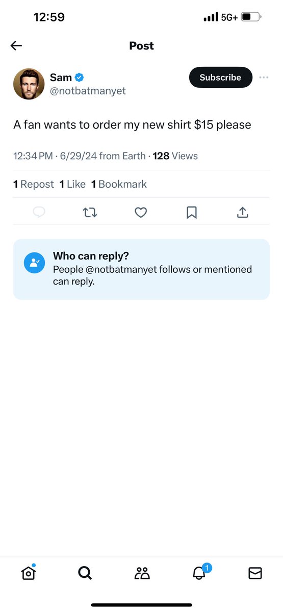 scamminghandles's tweet photo. If this @notbatmanyet post is to be read literally, “he” is now selling shirts to “his” fans for $15 each. However, if these shirts are as genuine as “his” vegan cookbook, this is the most blatant evidence that “Sam’s” anonymous crowdfunding is nothing more than stealing money. https://t.co/aMm7MNPP2j