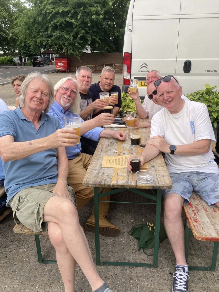 The @bcfc London supporters enjoying the sunshine and the beers at <a href="/WildCardBrewery/">Wild Card Brewery</a>
