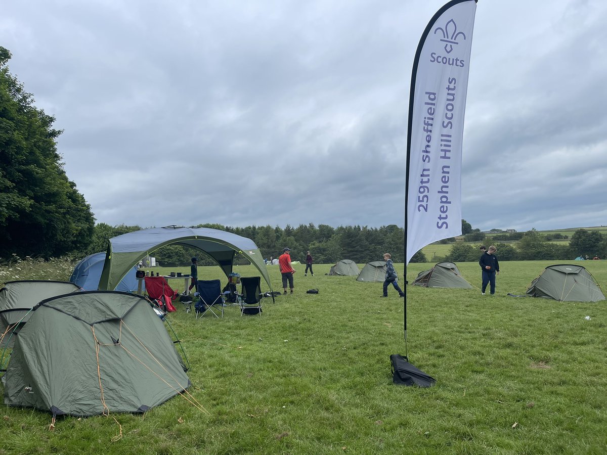 First day completed. Approx 10km completed. Tents up and about to make a start on tea.