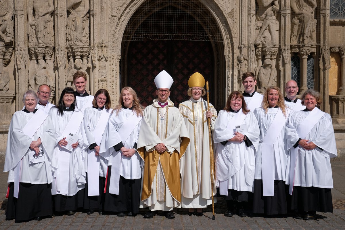 Diocese of Exeter (@cofedevon) on Twitter photo Congratulations to our new deacons, pictured with Bishop James and Bishop Jackie outside <a href="/ExeterCathedral/">ExeterCathedral</a> after their ordination service. They begin ministry in their new parishes next week! <a href="/churchofengland/">The Church of England</a> <a href="/jackiesearle09/">Jackie Searle</a> <a href="/JamesEGrier/">James Grier</a> <a href="/SWMTC_UK/">South West Ministry Training Course</a> <a href="/stmellitus/">St Mellitus College</a> Congratulations to our new deacons, pictured with Bishop James and Bishop Jackie outside <a href="/ExeterCathedral/">ExeterCathedral</a> after their ordination service. They begin ministry in their new parishes next week! <a href="/churchofengland/">The Church of England</a> <a href="/jackiesearle09/">Jackie Searle</a> <a href="/JamesEGrier/">James Grier</a> <a href="/SWMTC_UK/">South West Ministry Training Course</a> <a href="/stmellitus/">St Mellitus College</a>