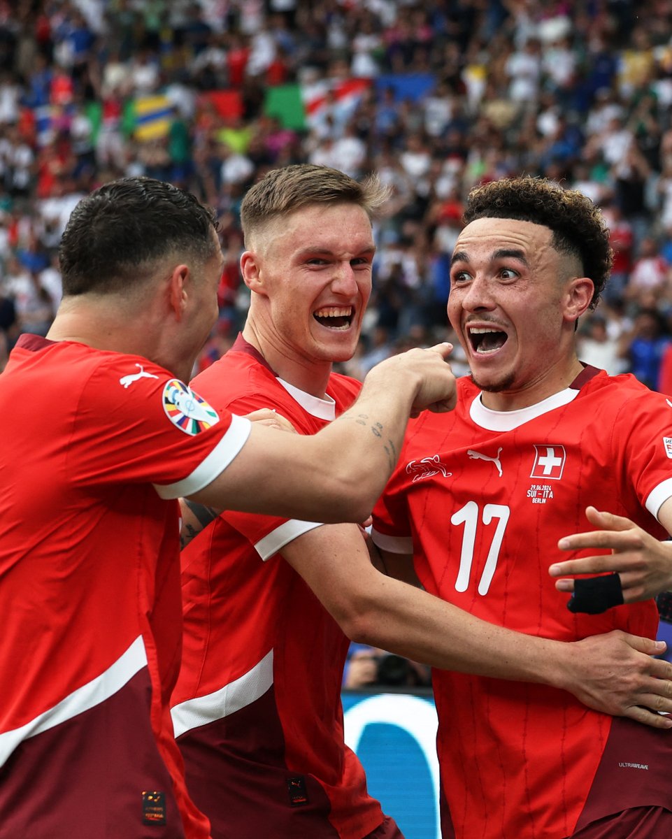UEFAEURO's tweet photo. Stunned!

#EURO2024 | #SUIITA https://t.co/FEwNgBeskK