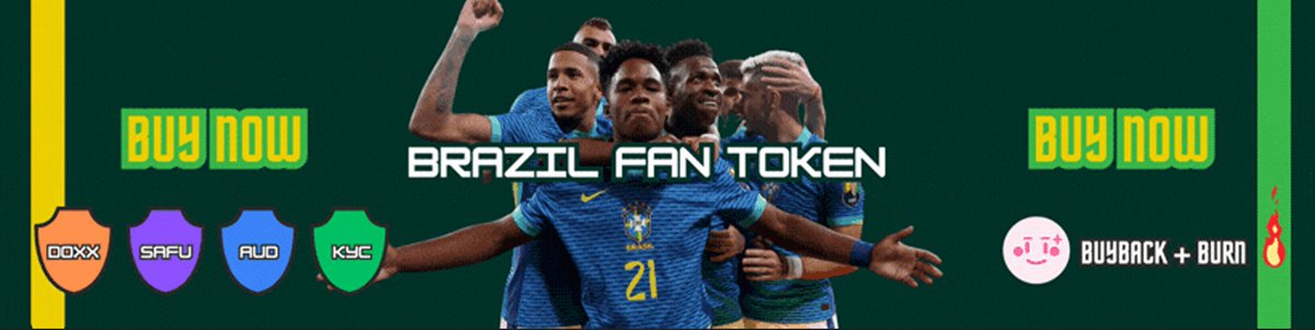 BrazilFanToken's tweet photo. 📣Only 3 Days Left for $BRAZIL Fan Token sale at Pinksale ! 📣

🔥Are you ready for Brazil Fan Token on Pinsale ? 

Currently Verifications Reached at Pinksale: 
✅AUDIT ✅SAFU ✅KYC 🔄 DOXXED 

💎 Pinksale Schedule: 
⏰Time: 02PM, 01th July - 17PM, 04th July (UTC) https://t.co/s1VPq8xj8i