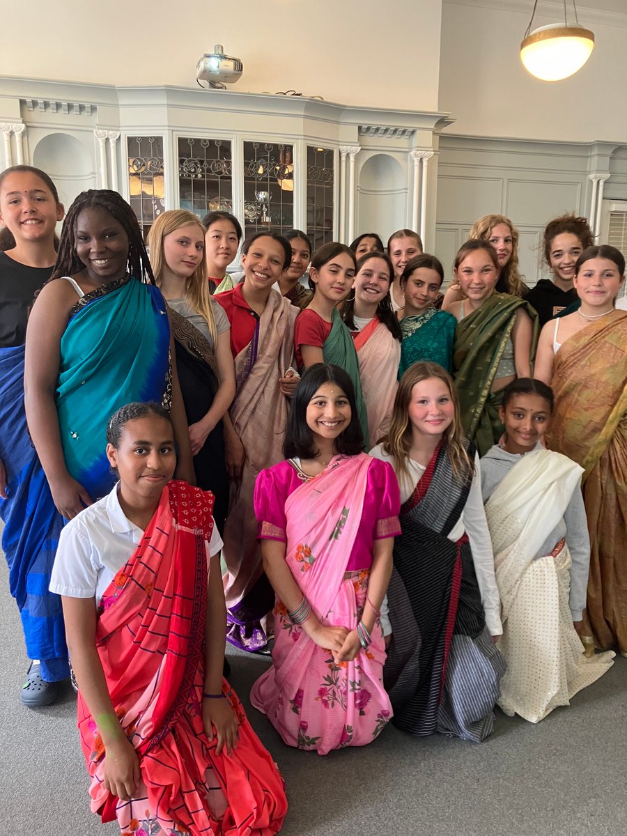 SydenhamHigh's tweet photo. We enjoyed celebrating South Asian Heritage Month early! Kicking off with an assembly led by pupils and staff sharing favourite aspects of their culture, followed by chai &amp; samosa making, yoga, sari draping, mask making &amp; Bollywood dancing. 
https://t.co/dWjF9H5DBg
 #freetobeme https://t.co/j63J7jbgyZ