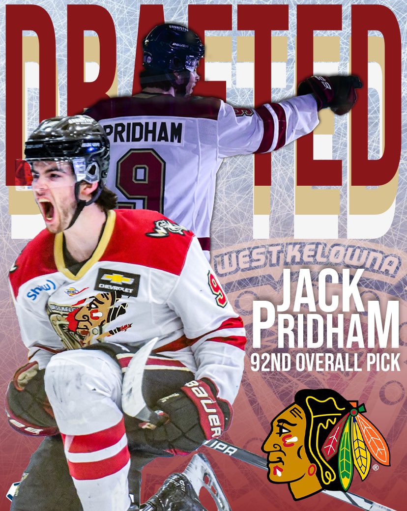 PRIDHAM GOES AT 92!

Congratulations to our own Jack Pridham for being drafted by the <a href="/NHLBlackhawks/">Chicago Blackhawks</a>!

#BCHL #NHLDraft #WestKelowna