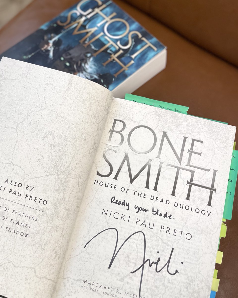 simonteen's tweet photo. ICYMI you can now enter for a chance to win a copy of #Bonesmith, annotated by author Nicki Pau Preto, and an ARC of book 2, #Ghostsmith! Get all the details here: https://t.co/SHmbVjzV4c
-
Rules: https://t.co/gOlY6wVpTa https://t.co/Q6tbF9F51p