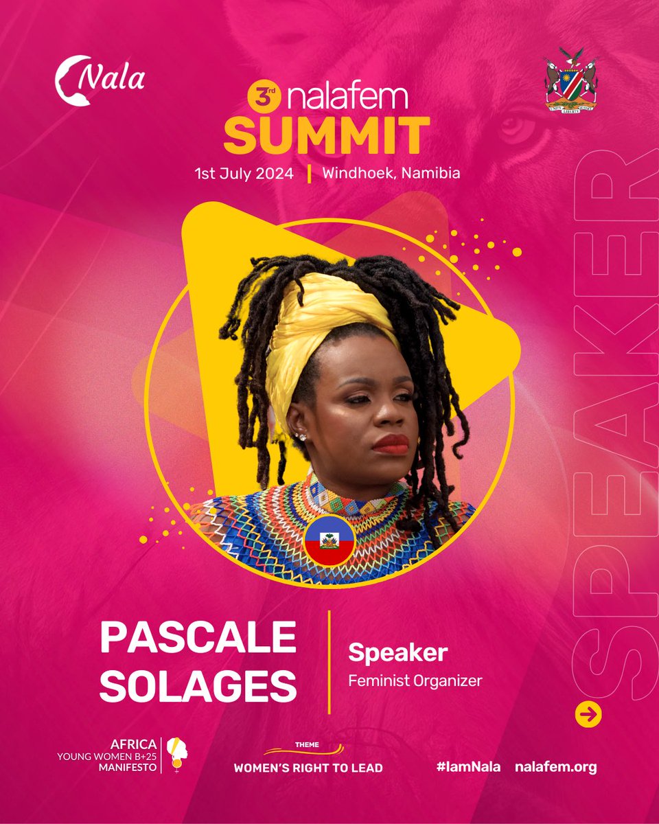 _Nalafem's tweet photo. We are excited to announce @PascaleSolages , NÈGÈS MAWON will be joining as a speaker at our 3rd Nalafem Summit.
Register to attend: https://t.co/ODPEB0Jly0
#IAmNala #AfricanWomenLeaders #Namibia #FeministLeaders #NalafemSummit2024 #WomenInLeadership #Coleadership #Inclusivity https://t.co/JVS7brZzw8