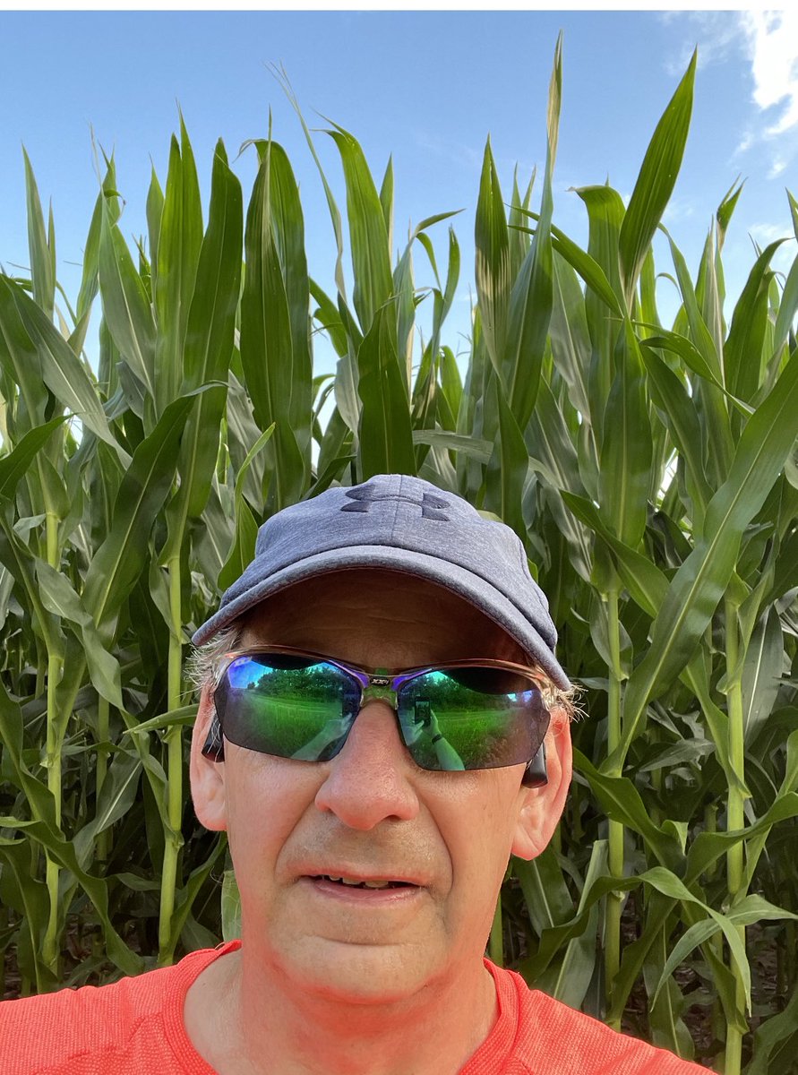 markvarner09's tweet photo. My 7 mile run started warm & steamy but with the cold front going thru the humidity kept declining as my run went on. Good hills & crazy growing corn 🌽! #runchat #summet #hills #coldfront https://t.co/yBz4xwrA0Z