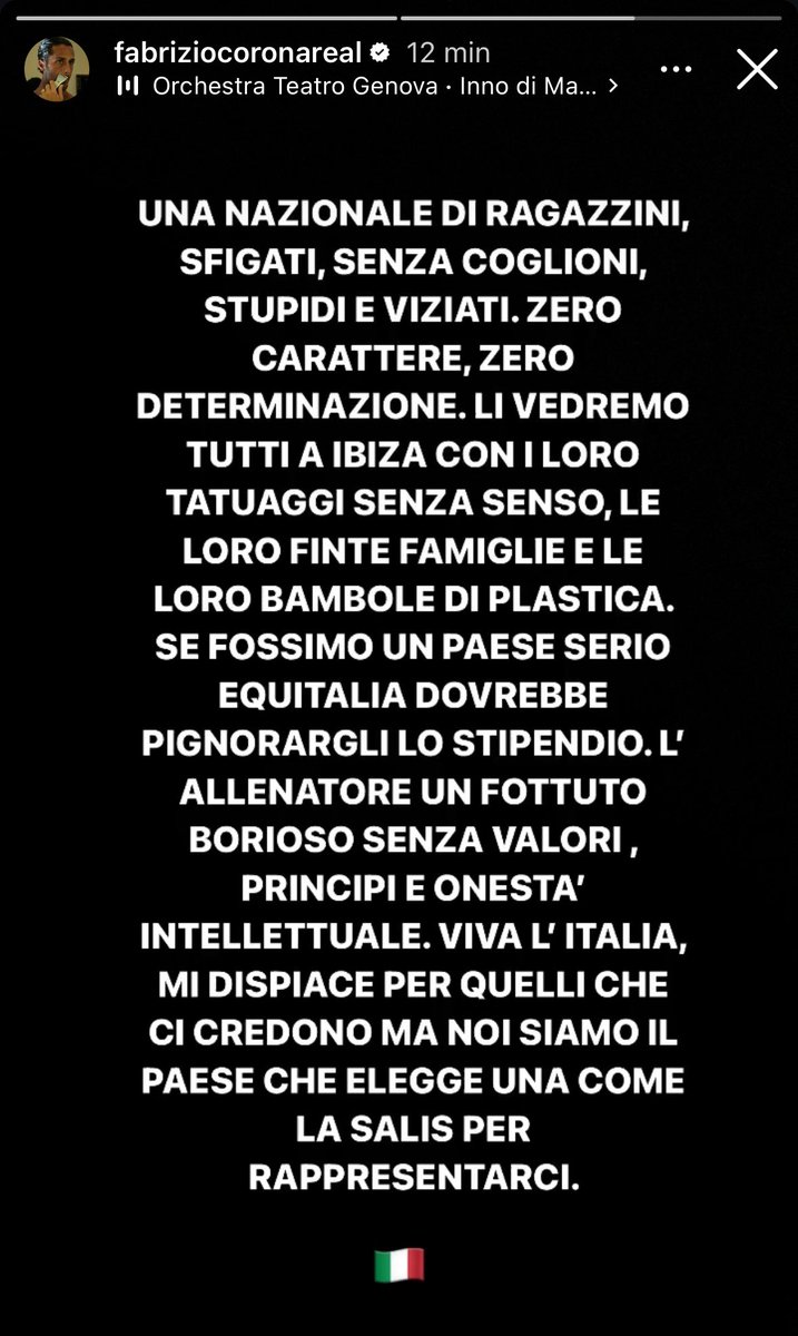 blink187blink's tweet photo. Minestrone ECCEZIONALE di Corona ho veramente pianto la chiosa finale sulla Salis è neorealismo puro https://t.co/4LVHD71hXv