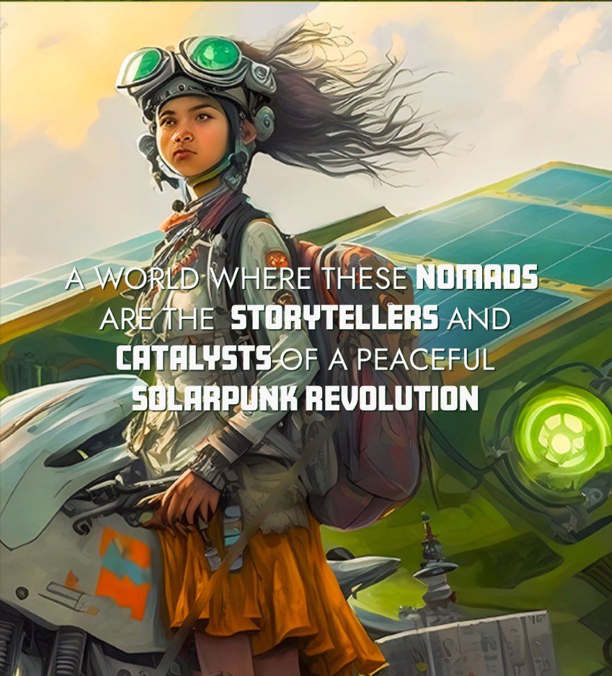 Imagine the world of <a href="/SolarpunkNomads/">SOLARPUNK NOMADS</a> 🙂✊🏻💚🌎
Will you be one of us?