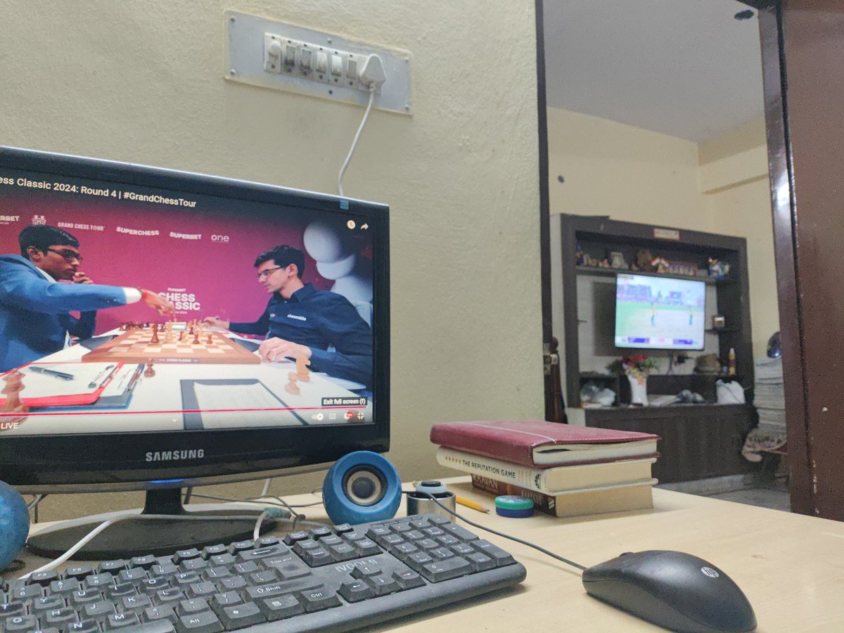 kurumaddalli's tweet image. Peak moments with great coincidence timing!
#chessclassic #T20WorldCup #T20WorldCupFinal