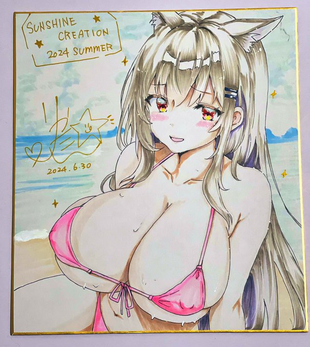 こちらはサンクリのプレゼント企画用になりますので応募してくださいねー!オリジナルのむっちりタイツちゃん水着❤️ 