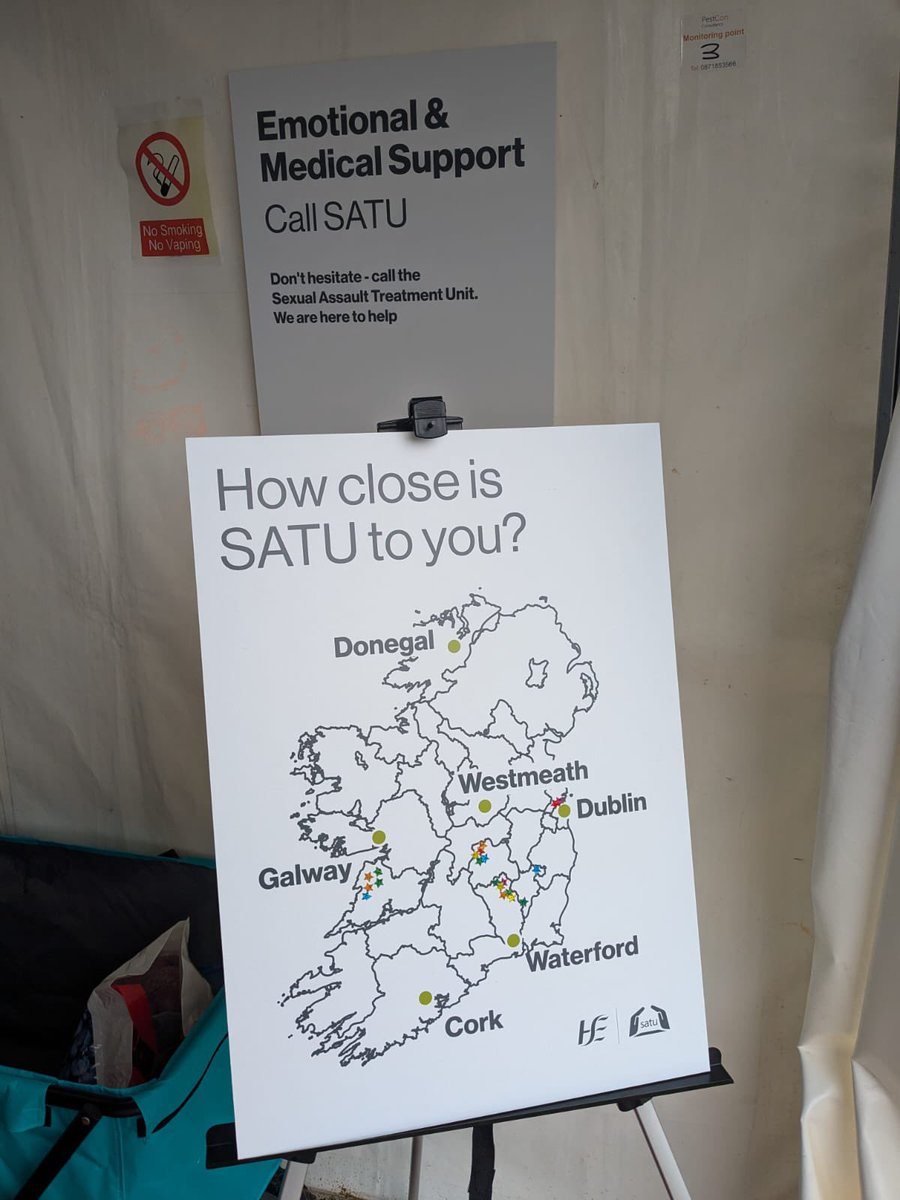 Catherine Marsh (@cathmarsh4) on Twitter photo Great to be back <a href="/longitudefest/">Longitude Festival</a> this year in Marley park #satuireland. Staff from SATU are there all weekend, interacting with festival goers, creating awareness about the service . Thank you to <a href="/ProgrammeSpark/">Spark Innovation Programme</a> for sponsoring the new posters this year. Great to be back <a href="/longitudefest/">Longitude Festival</a> this year in Marley park #satuireland. Staff from SATU are there all weekend, interacting with festival goers, creating awareness about the service . Thank you to <a href="/ProgrammeSpark/">Spark Innovation Programme</a> for sponsoring the new posters this year.