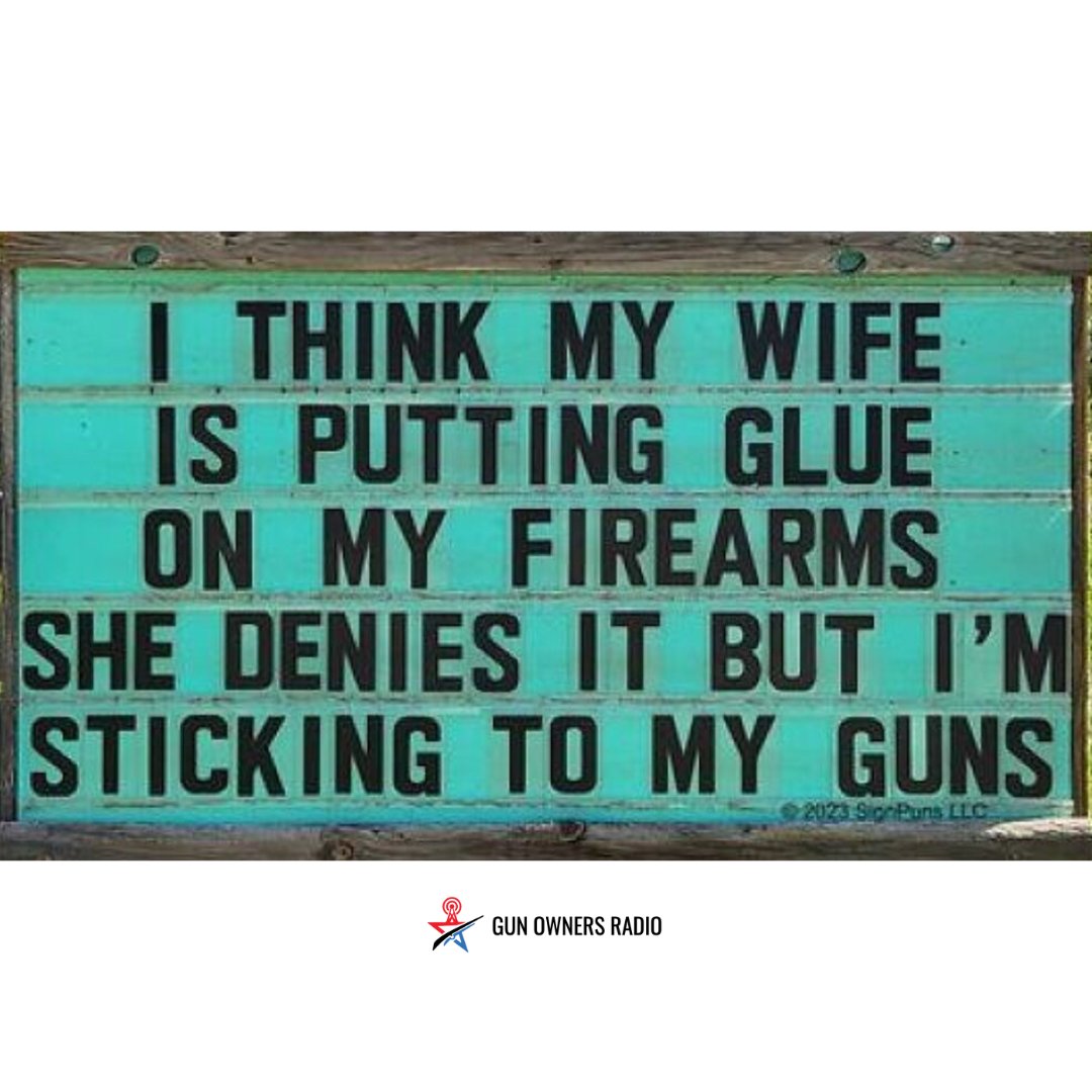 GunOwnersRadio's tweet image. I'm STICKING to it!

#funny #sticking #progun #gunmeme #selfdefense #wifelife