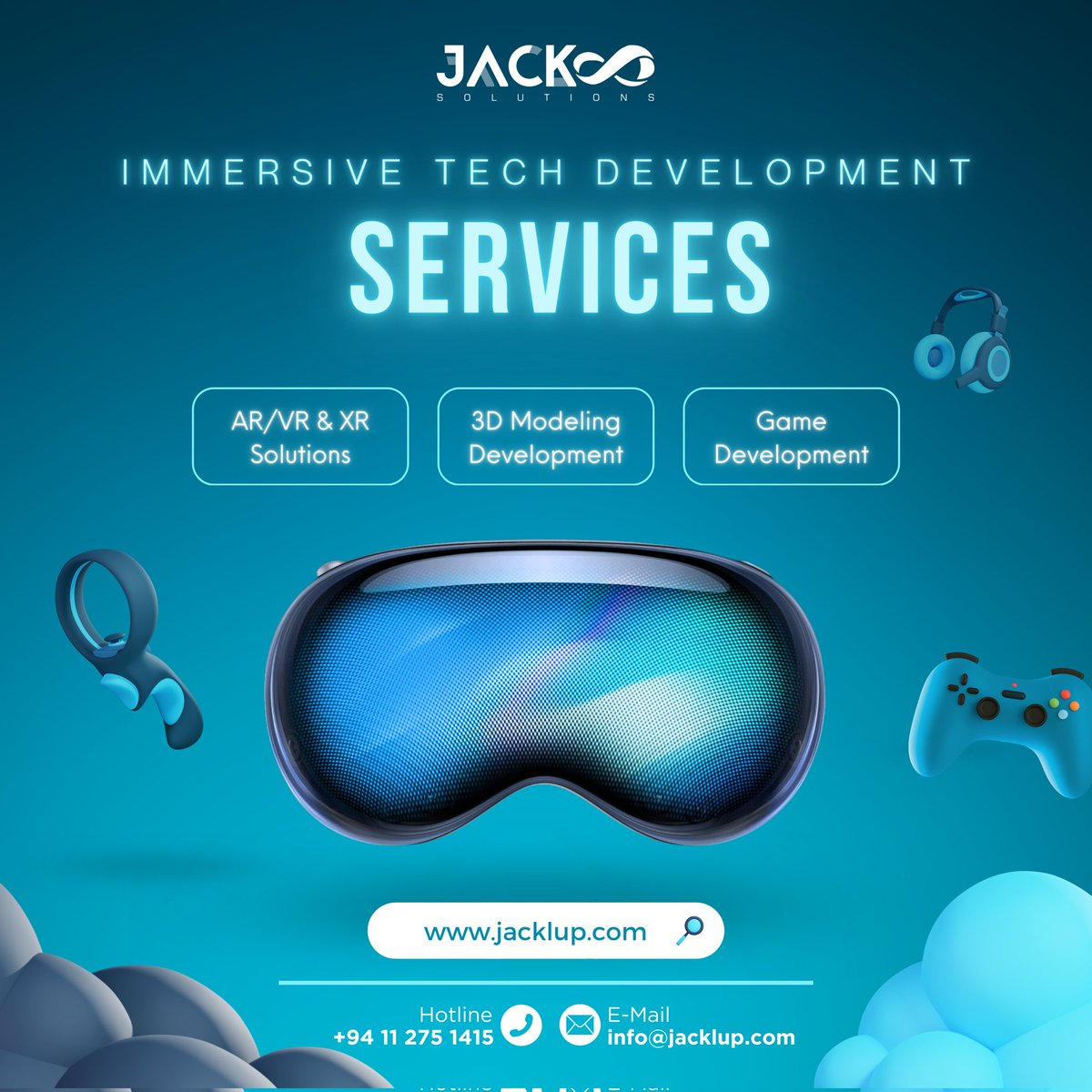 jacklupsolution's tweet photo. 𝗧𝗿𝗮𝗻𝘀𝗳𝗼𝗿𝗺 𝘆𝗼𝘂𝗿 𝘃𝗶𝘀𝗶𝗼𝗻𝘀 𝗶𝗻𝘁𝗼 𝗿𝗲𝗮𝗹𝗶𝘁𝘆 𝘄𝗶𝘁𝗵 𝗝𝗮𝗰𝗸𝗹𝘂𝗽 𝗦𝗼𝗹𝘂𝘁𝗶𝗼𝗻𝘀!

Contact Us:
📞 Mobile: +94 11 275 1415
📧 Email: info@jacklup.com
🌐 Website: https://t.co/TlzYR4R87E
📲 WhatsApp: +94 77 859 2017

 #JacklupSolutions #ITServices https://t.co/iTp0ROLeSP