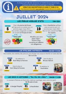 ⭐ Cet été, dans mon réseau il y a... ⭐
A ENJEU, Faîtes le plein  d'animations famille
Des activités, des ateliers et des sorties à faire en famille cet été, avec vos enfants ou petits enfants. 

📍 #BRISSACLOIREAUBANCE 
>> + d'info / buff.ly/3xm7EyD